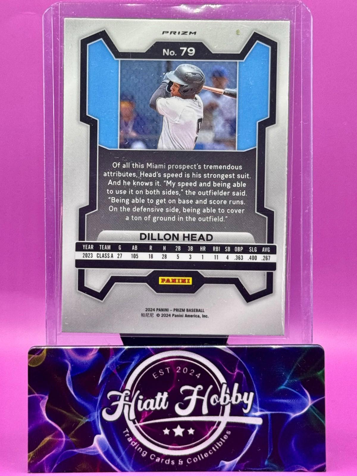 2024 Panini Prizm Baseball - Dillon Head #79 - Silver Holo Prizm (RC)