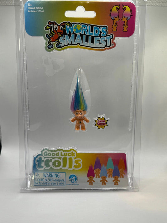 World's Smallest Good Luck Trolls. Mini 1 inch Tall Toy Action Figure