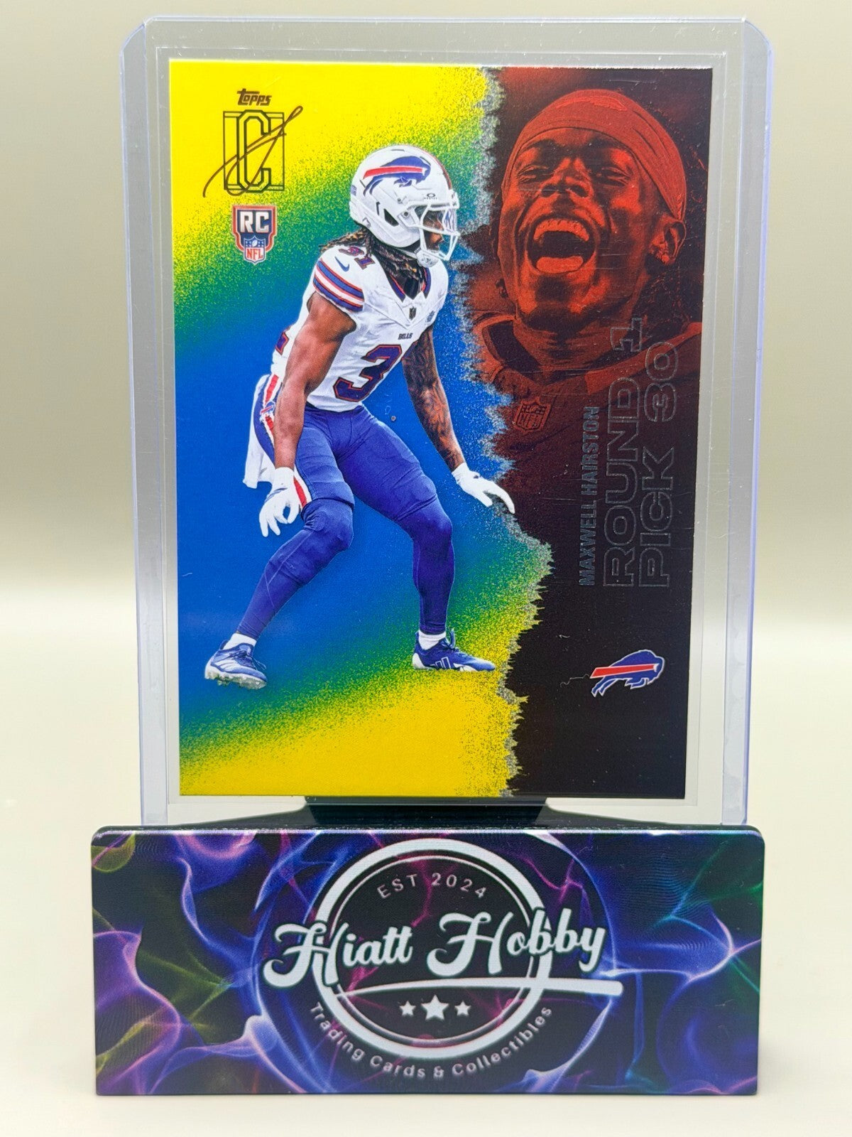 2025 Topps Signature Class Football - #143 Maxwell Hairston - Blue Yellow (RC)