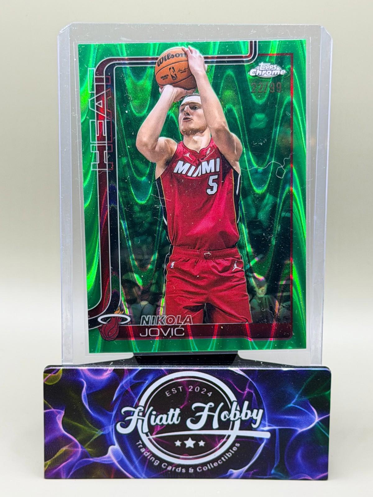 2025-26 Topps Chrome - Nikola Jovic #172 - Green Raywave /99