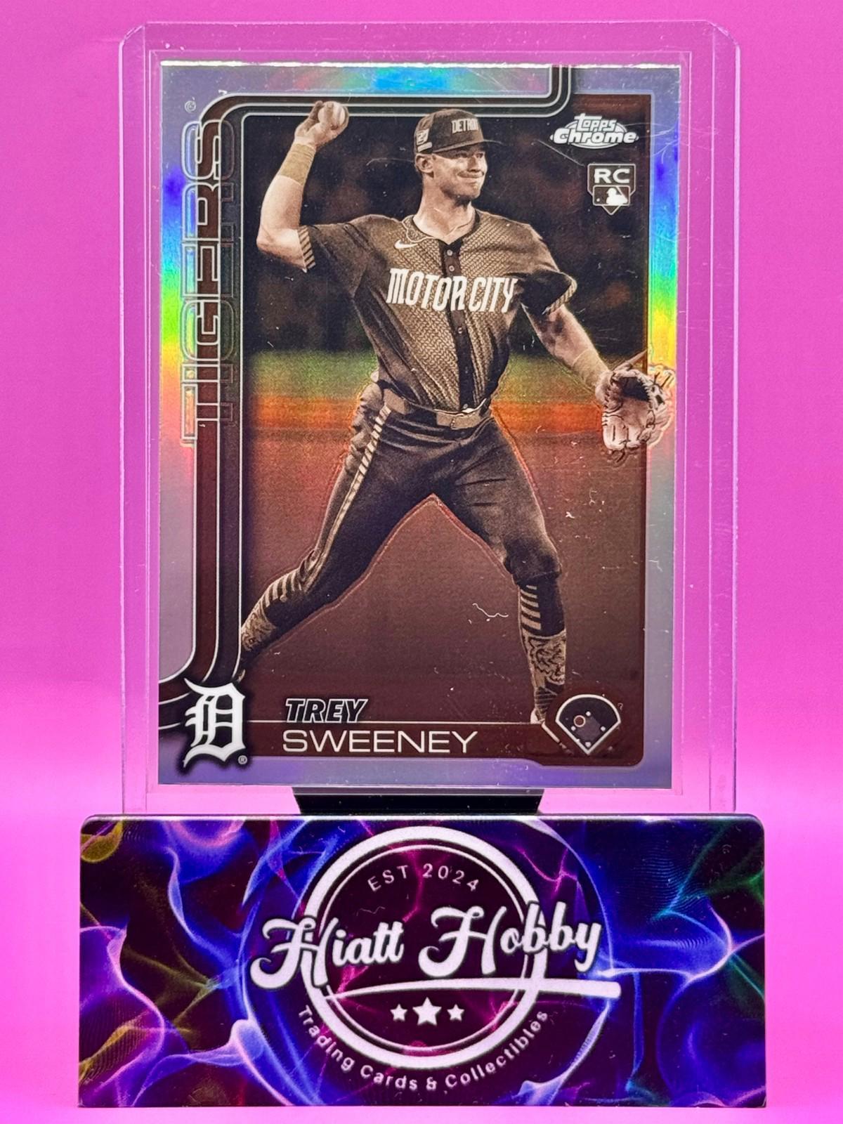2025 Topps Chrome - Trey Sweeney #6 - Sepia Refractor (RC)