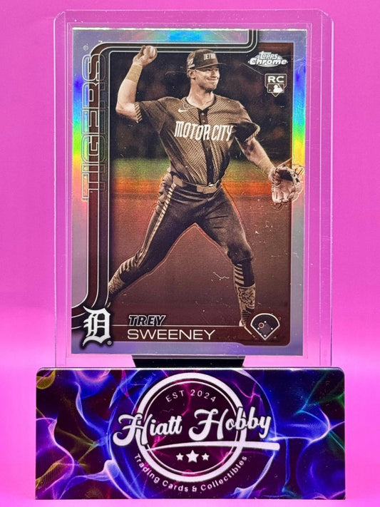2025 Topps Chrome - Trey Sweeney #6 - Sepia Refractor (RC)