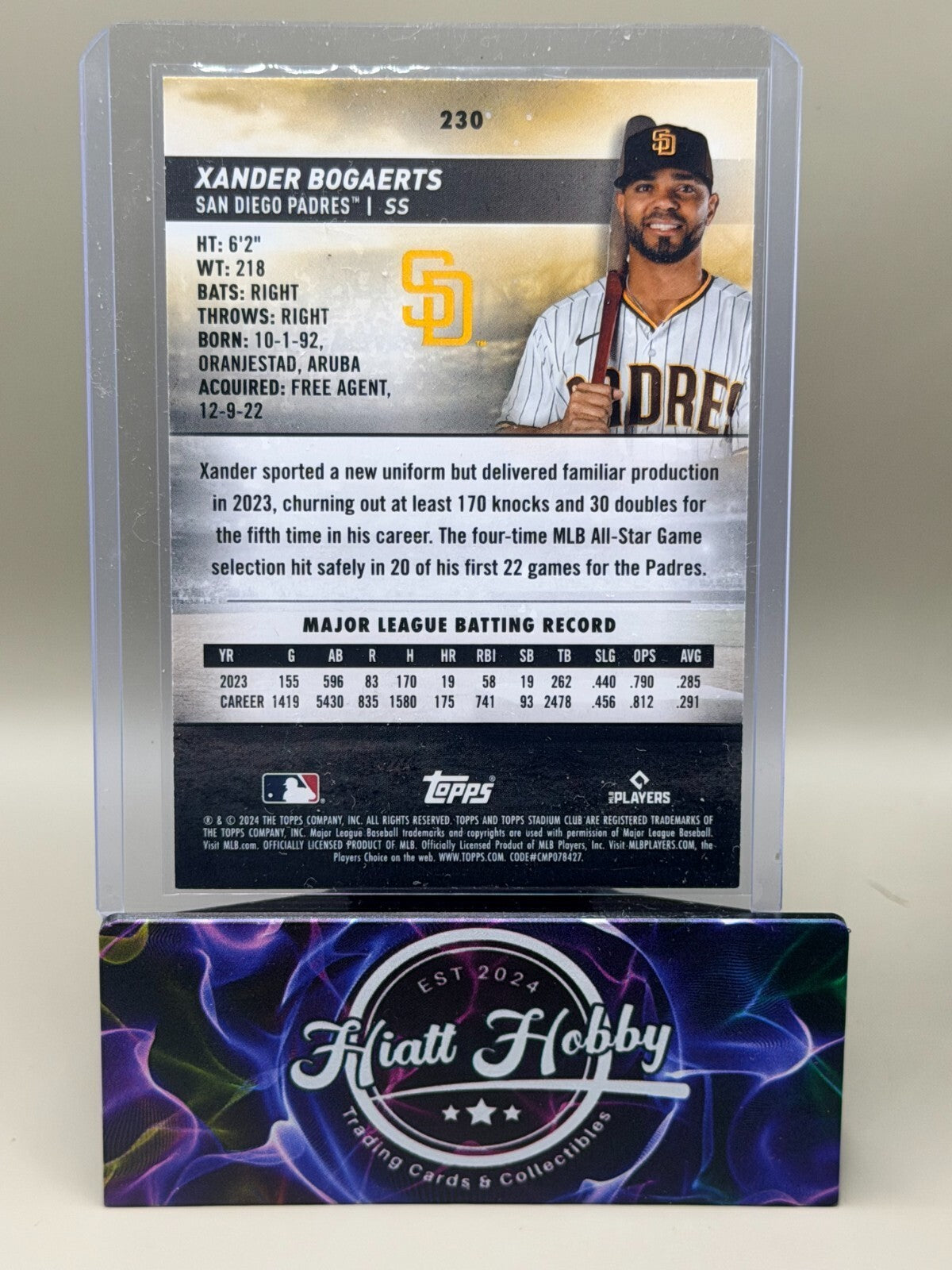 2024 Topps Stadium Club - #230 Xander Bogaerts