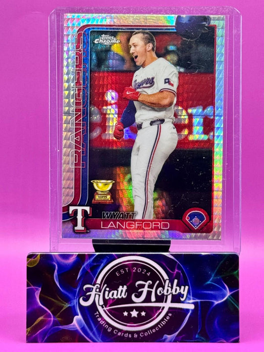 2025 Topps Chrome - Wyatt Langford #68 - Prism Refractor
