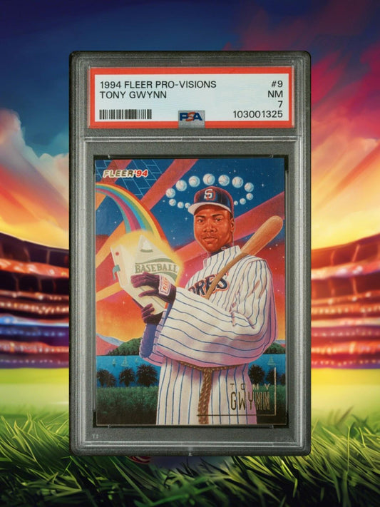 1994 Fleer Baseball - Tony Gwynn #9 - Pro-Vision - PSA 7