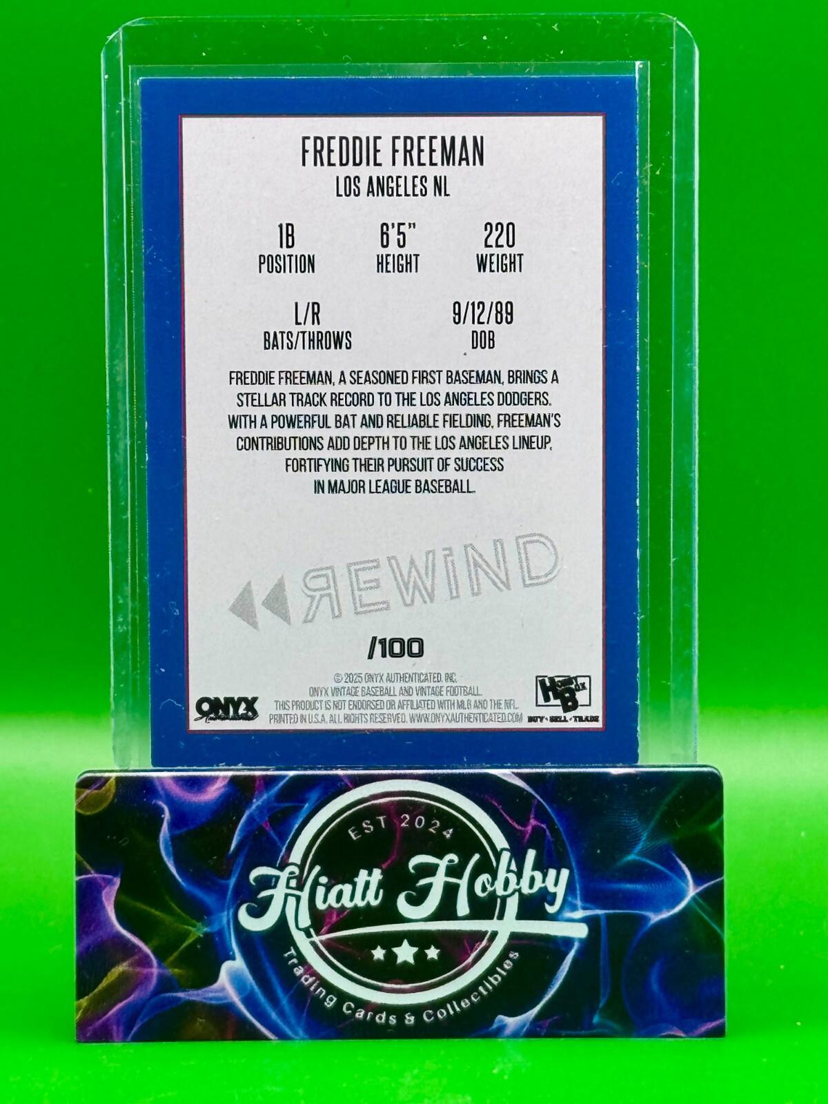 2024 Onyx Holiday Cards - Freddie Freeman - Red /100