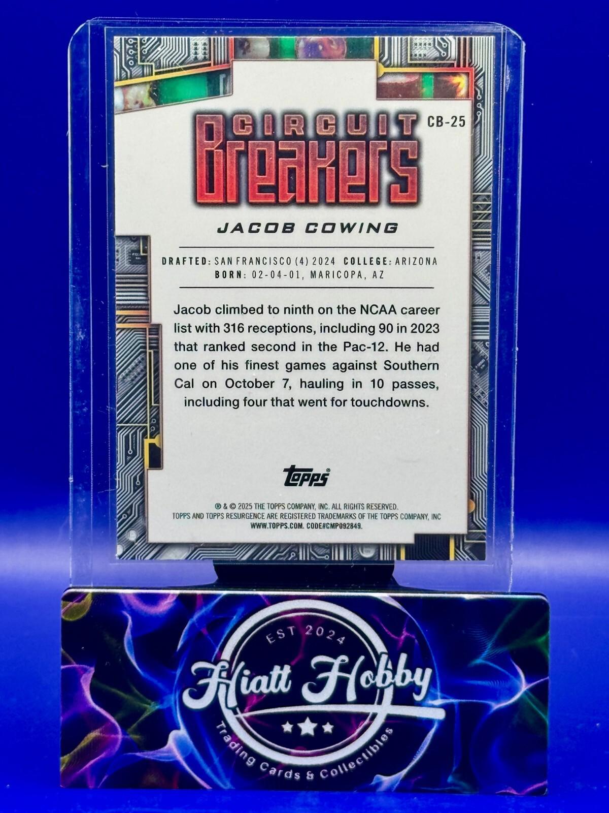 2024 Topps Resurgence - Jacob Cowing #CB-25 - Circuit Breakers (RC)