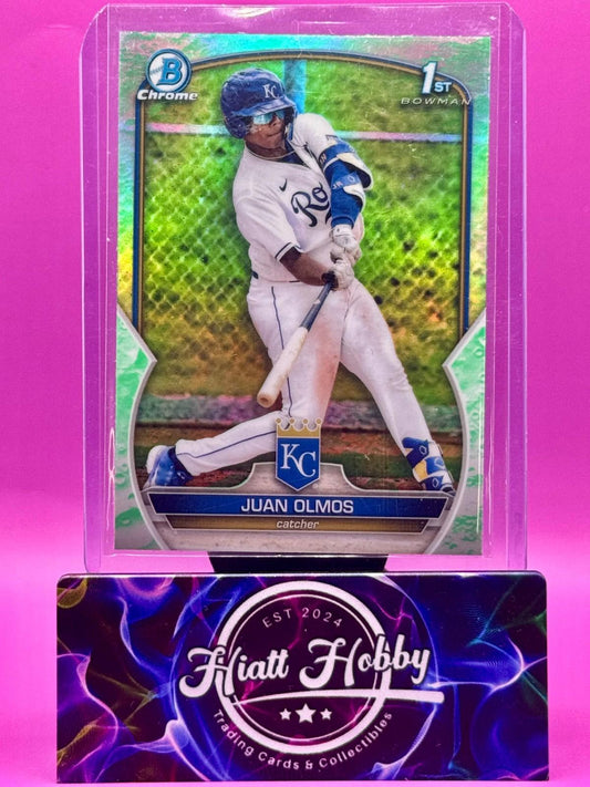 2023 Bowman Chrome - Juan Olmos #BDC-136 - Green Lunar Refractor (RC)
