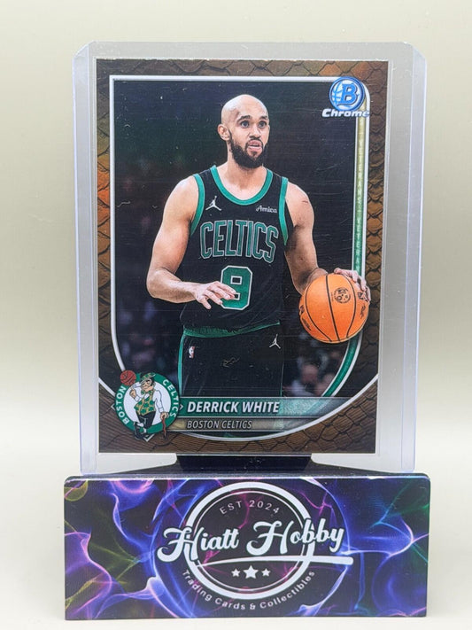 2025-26 Bowman Chrome Basketball - #BCV-58 Derrick White - Reptilian Refractor