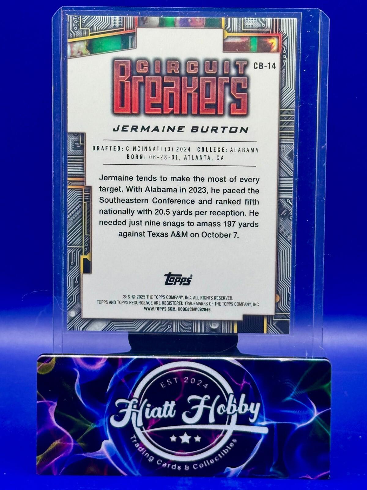2024 Topps Resurgence - Jermaine Burton #CB-14 - Circuit Breakers (RC)