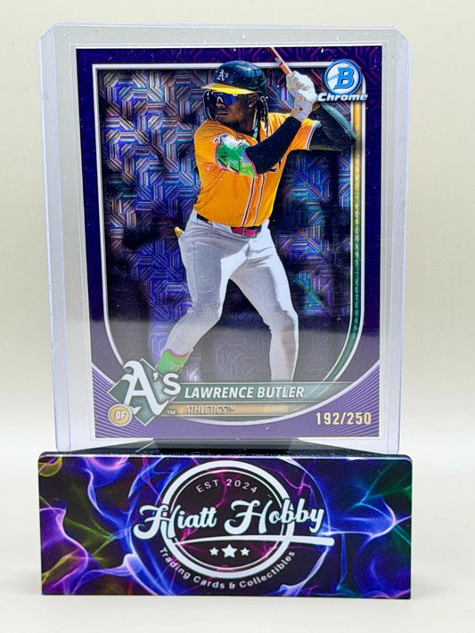 2025 Bowman Chrome - Lawrence Butler #65 - Purple Mojo /250