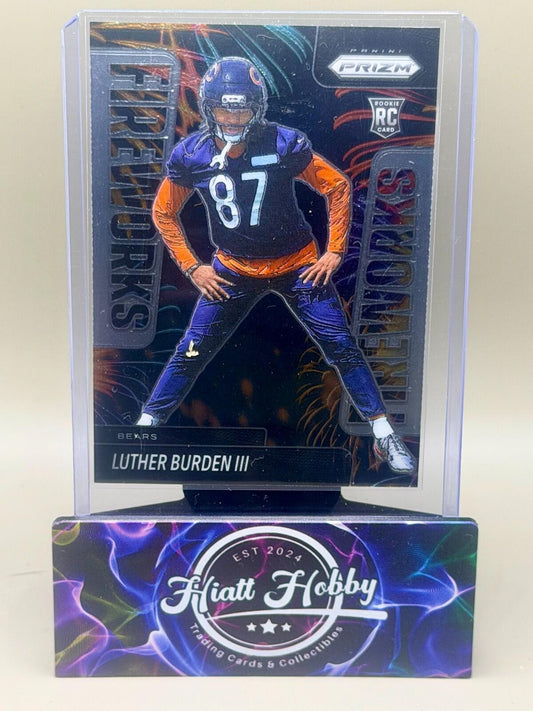 2025 Panini Prizm Football - #20 Luther Burden III - Fireworks (RC)