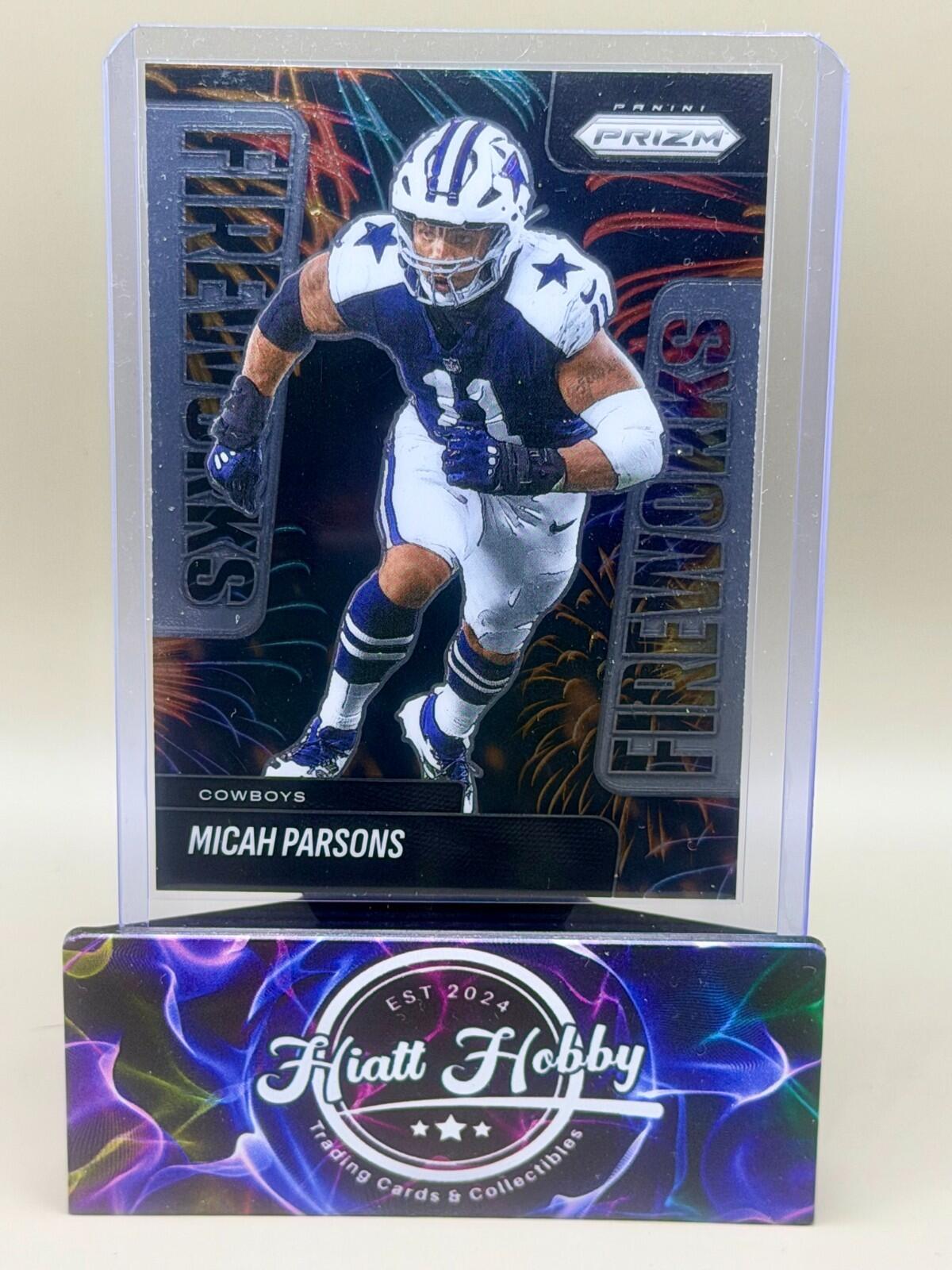 2025 Panini Prizm Football - #18 Micah Parsons - Fireworks