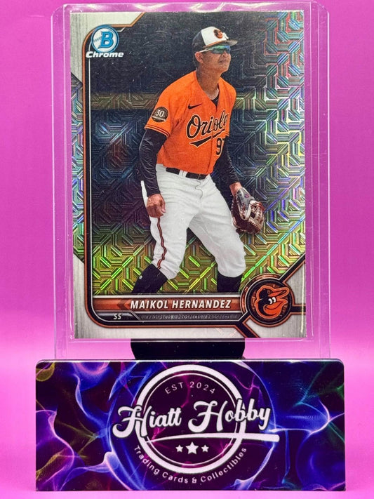 2022 Bowman Draft Chrome - Maikol Hernandez #BDC-106 - Mojo Refractor (RC)