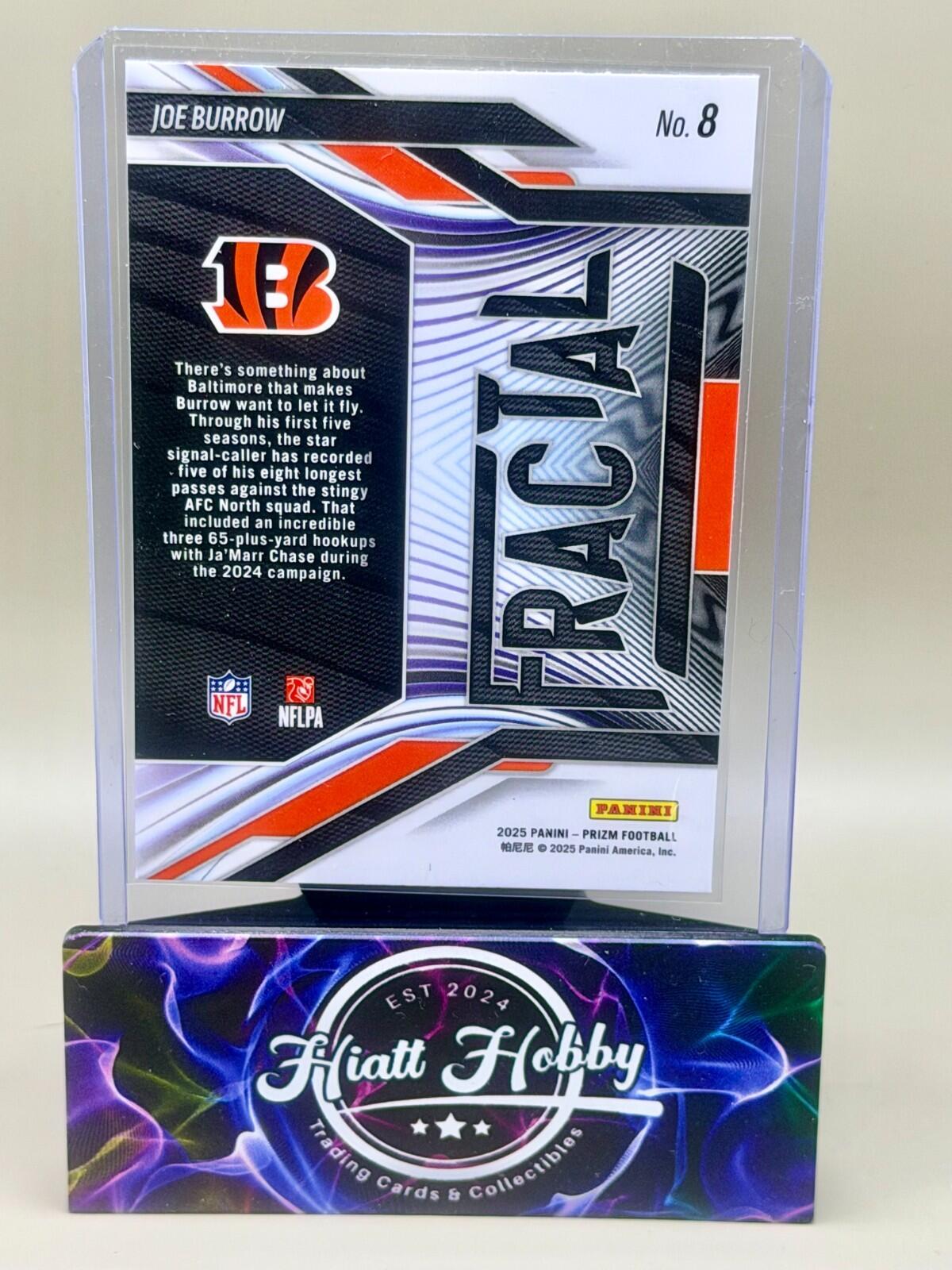 2025 Panini Prizm Football - #8 Joe Burrow - Fractal