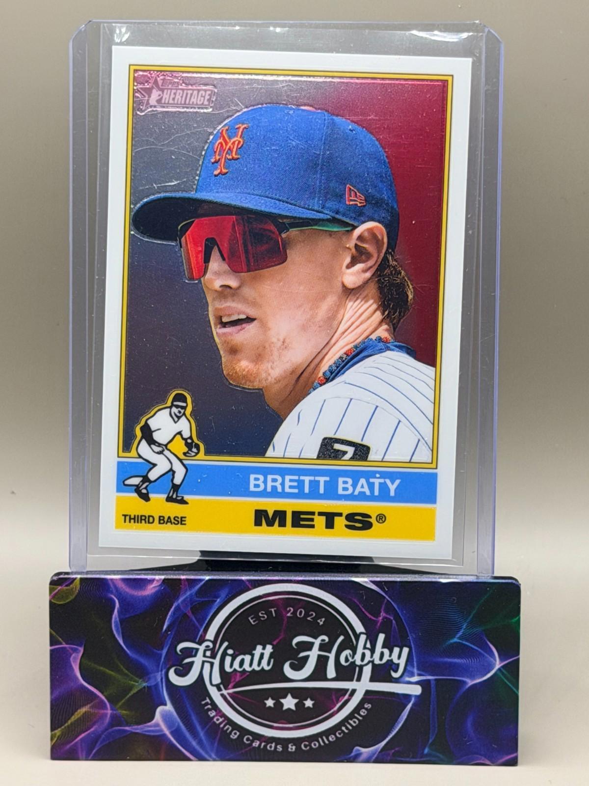 2025 Topps Heritage High Number - Brett Baty #532 - Chrome