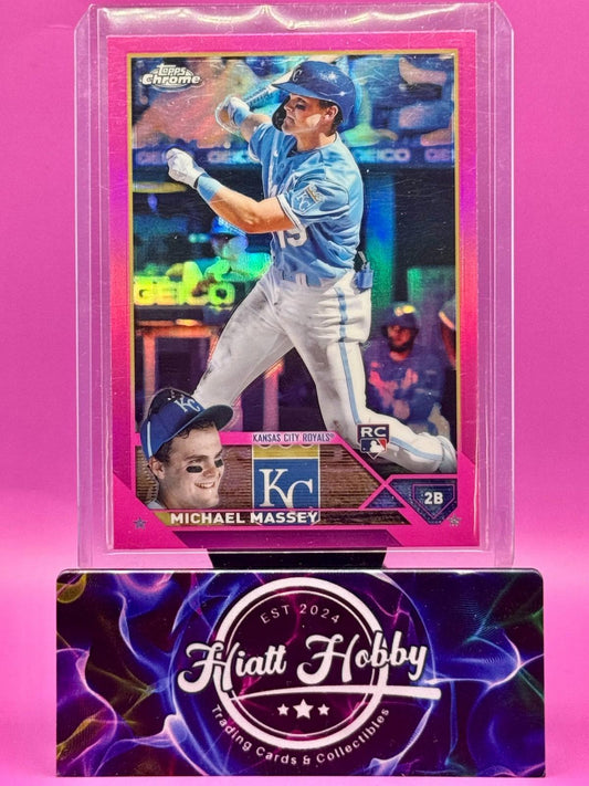 2023 Topps Chrome - Michael Massey #42 Pink Refractor (RC)