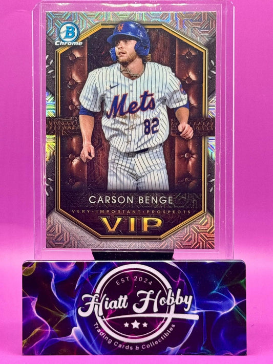 2025 Bowman Chrome - Very Important Prospects Carson Benge #VIP-17 Mojo (RC)