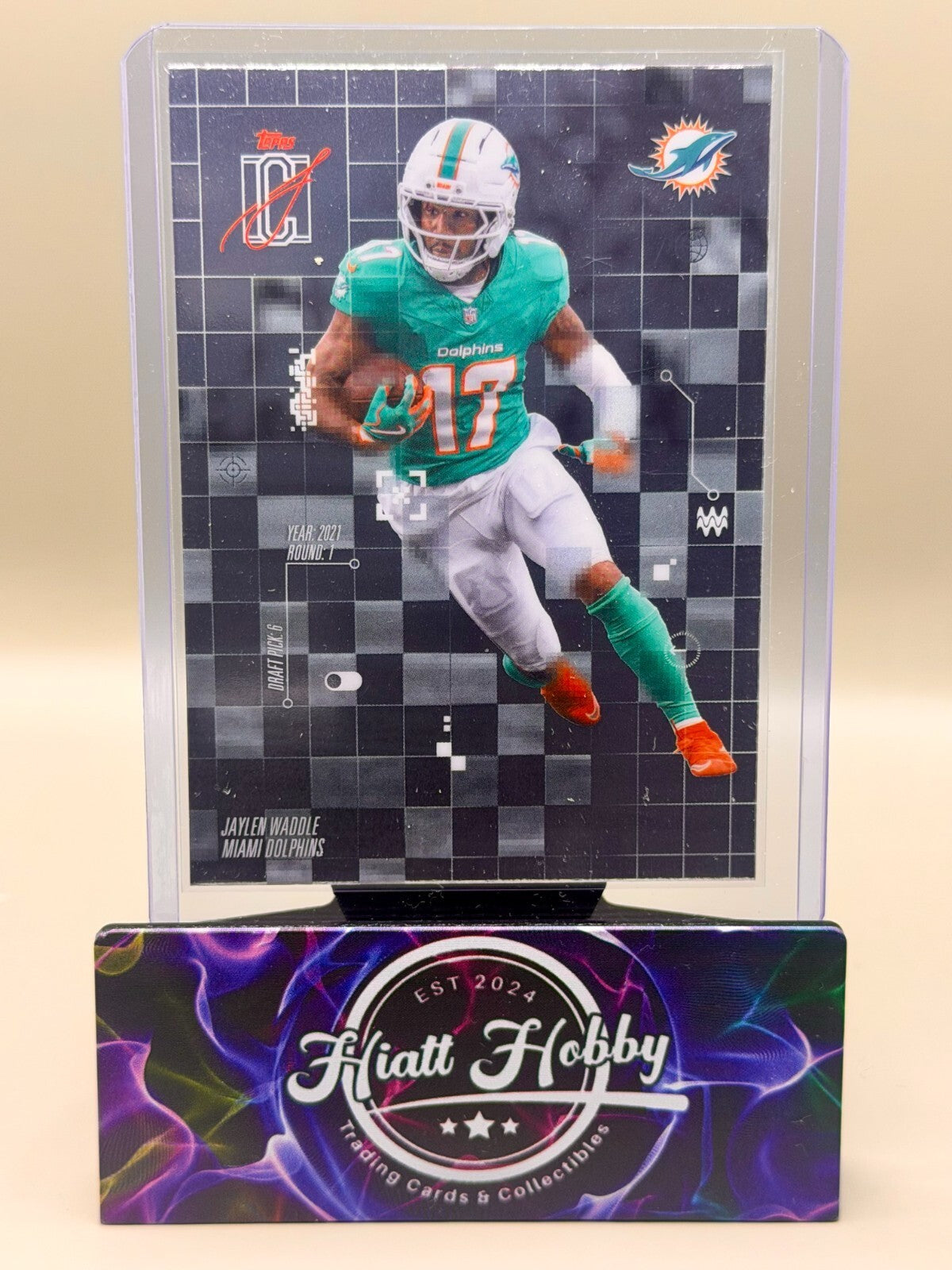 2025 Topps Signature Class Football - #AI-19 Jaylen Waddle - After Image