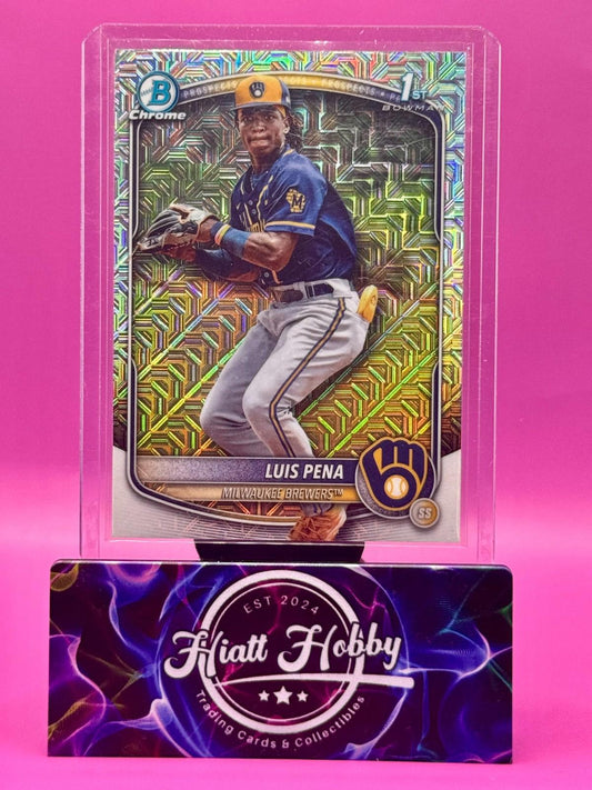 2025 Bowman Chrome - Luis Pena #BCP-38 - Mojo Refractor