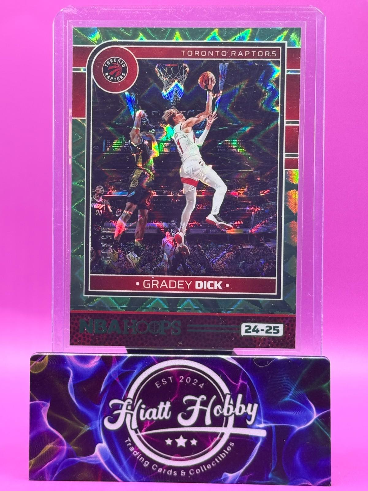 2024-25 Panini Hoops Basketball - Grady Dick #42 - Green Explosion /99 (RC)