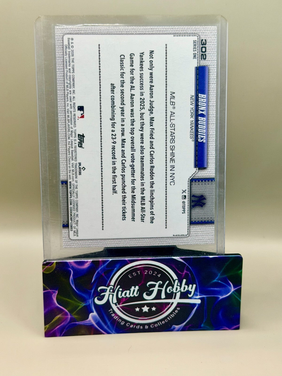 2026 Topps Series 1 - #302 Bronx Buddies - Rainbow Foil