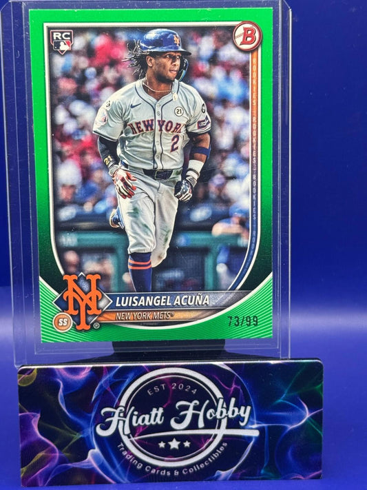 2025 Bowman - Luisangel Acuna #83 - Green Boarder /99 (RC)