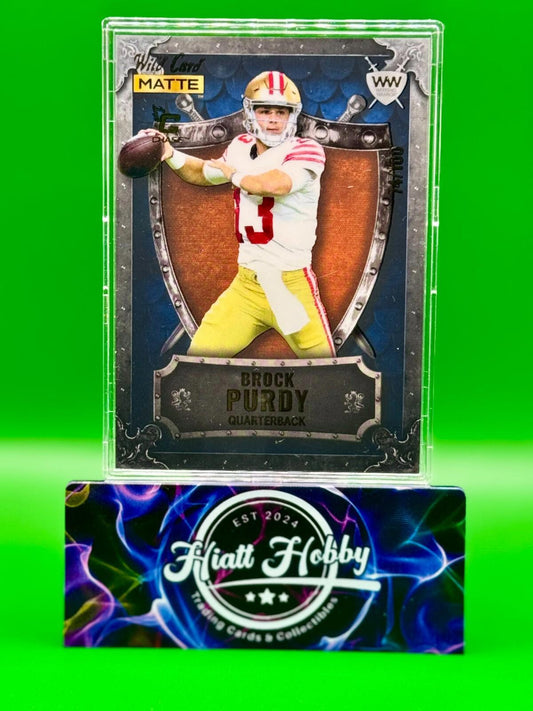 2022 Wild Card Matte Football - Brock Purdy #WWU-51 - Blue/Gold Weekend Warrior
