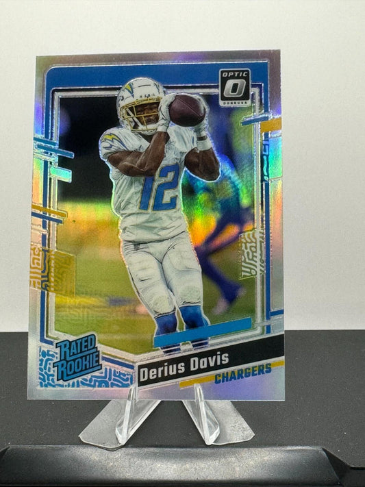 2023 Panini Donruss Optic - Rated Rookie #264 Derius Davis (RC) - HOLO PRIZM