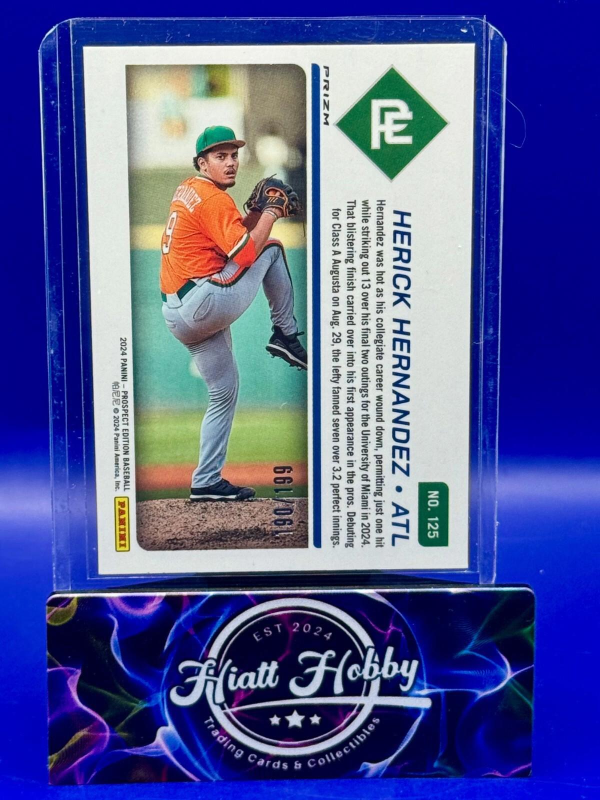 2024 Panini Prospect Edition - Herick Hernandez #125 Red Prizm /199 (RC)