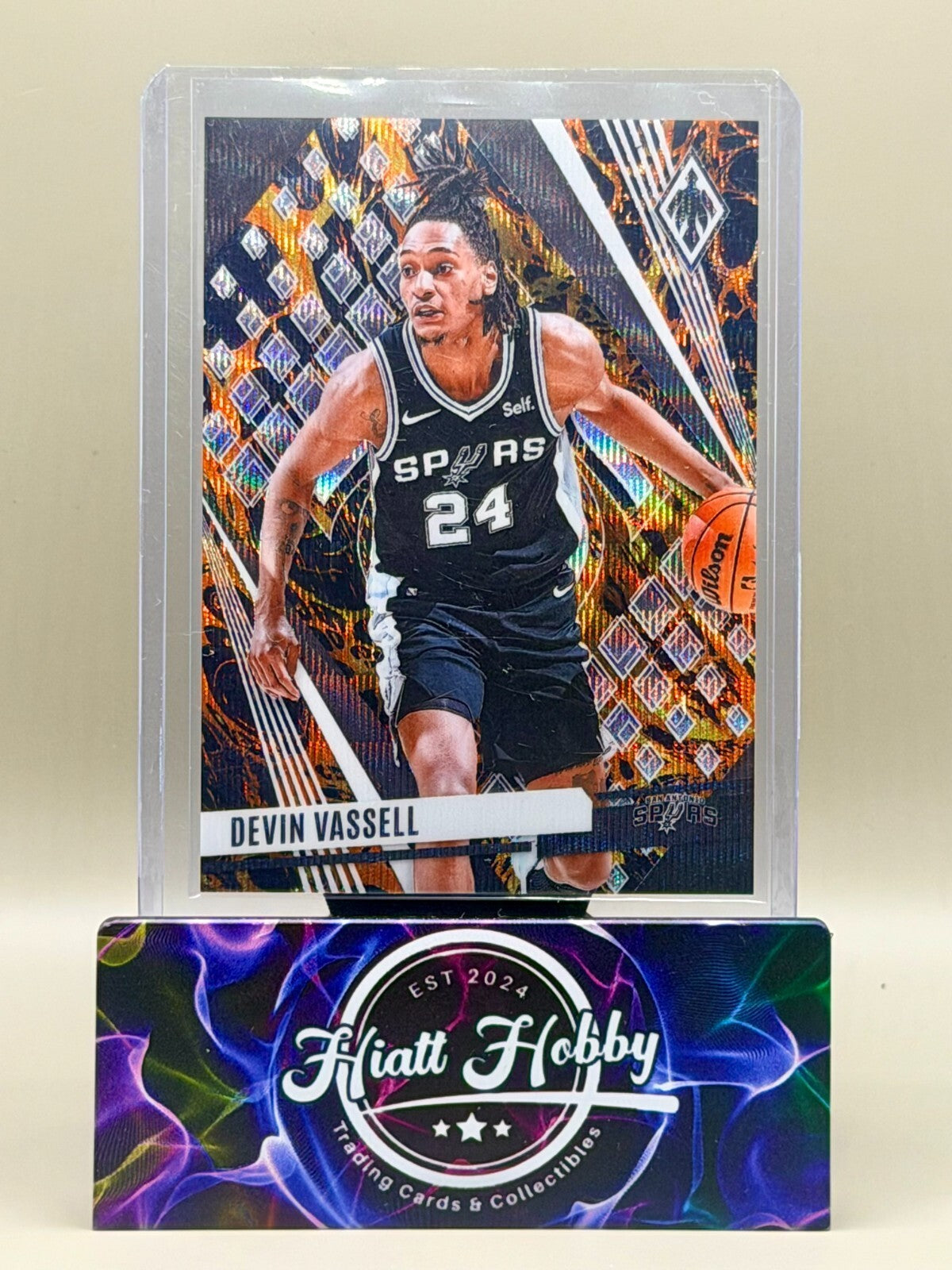 2023-24 Panini Phoenix - #168 Devin Vassell - Lava Prizm /75