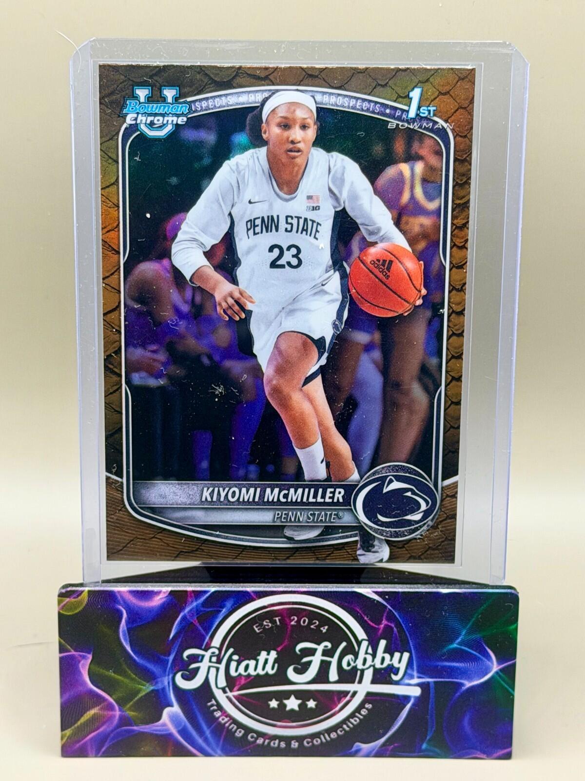 2025-26 Bowman Chrome Basketball - #BCP-25 Kiyomi McMiller - Reptilian (1st)