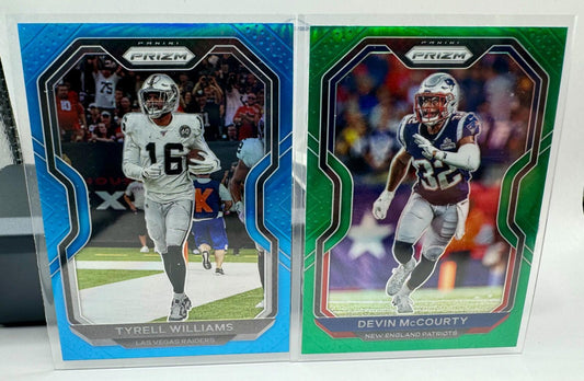 2020 Panini Prizm Football Prizm Parallel Cards -  LOT of 2