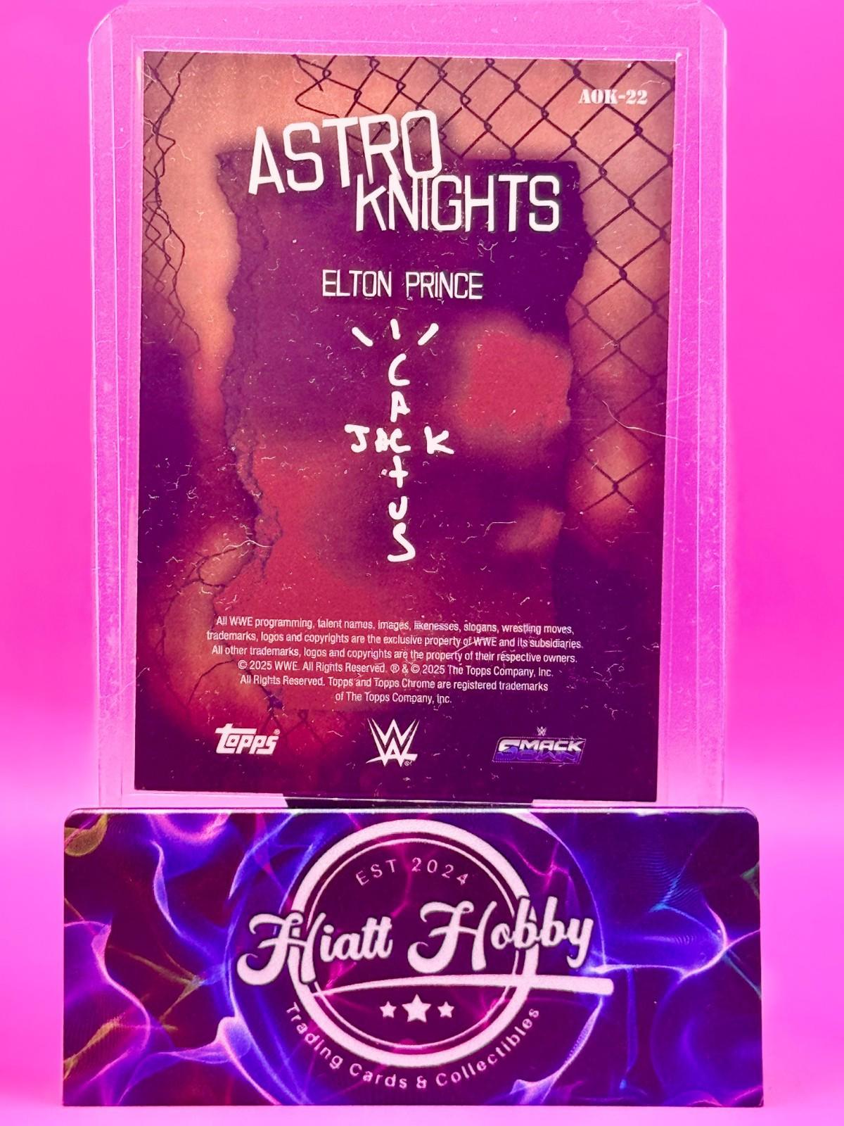 2025 Topps Chrome Cactus Jack WWE - Elton Prince #AOK-22 - Astro Knights