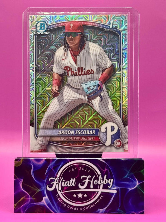 2025 Bowman Chrome - Aroon Escobar #BCP-65 - Mojo Refractor