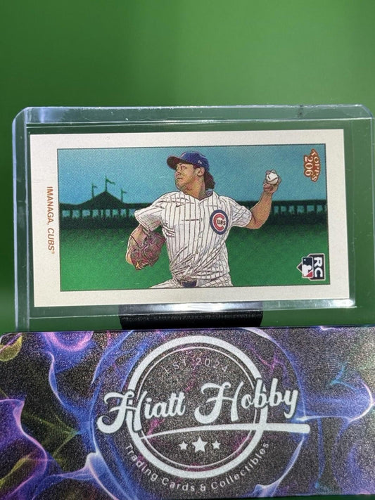 SHOTA IMANAGA RC - 2024 Topps 206 - HORIZONTAL ACTION (1:44) - CHICAGO CUBS