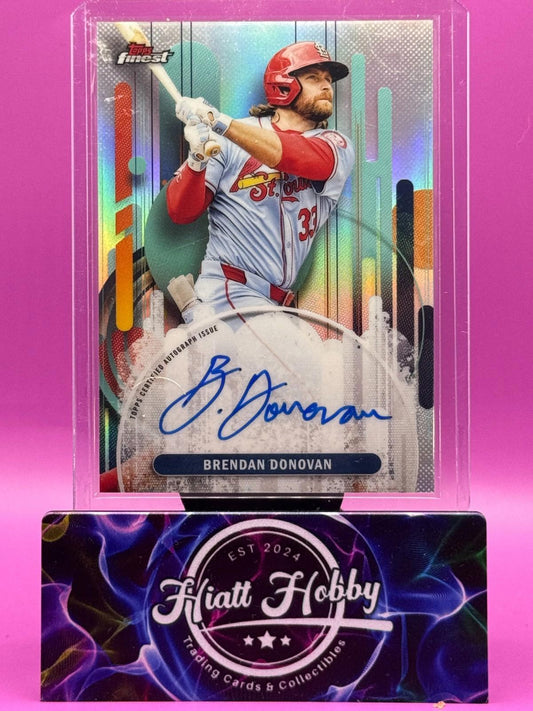 2025 Topps Finest - Brendan Donovan #FA-JR - Refractor Auto