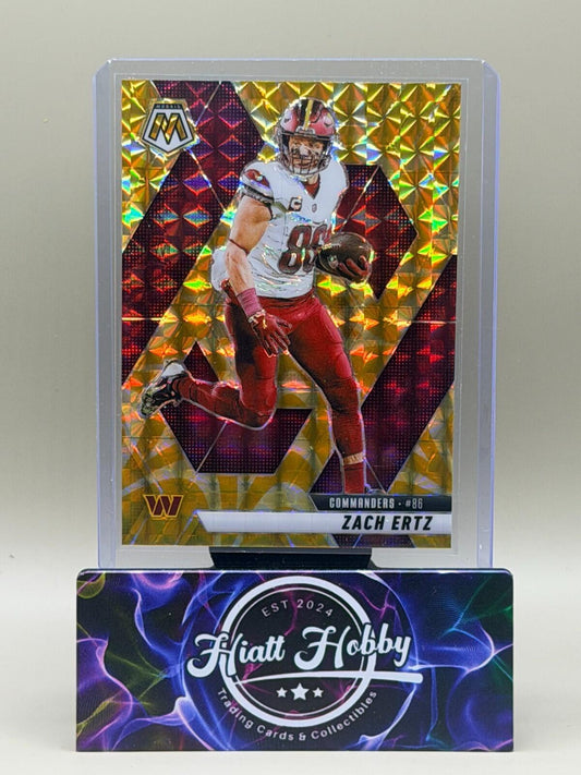 2025 Panini Mosaic Football - #135 Zach Ertz - Reactive Yellow Mosaic