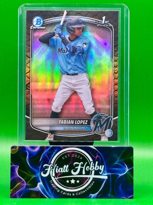 2025 Bowman Chrome - Fabian Lopez #BCP-19 - Reptillian Refractor