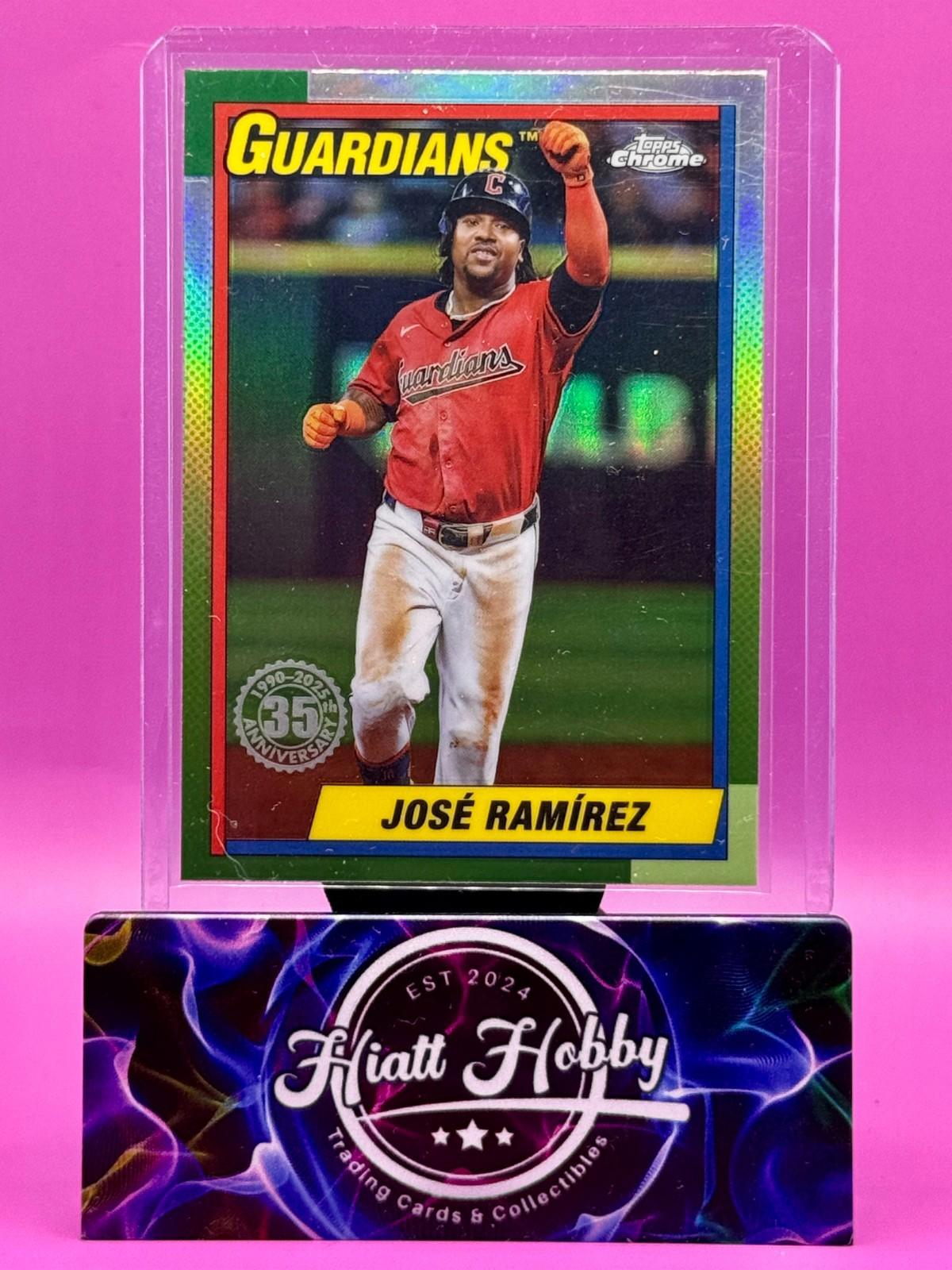 2025 Topps Chrome - Jose Ramirez #90CB-5 - 35th Anniversary