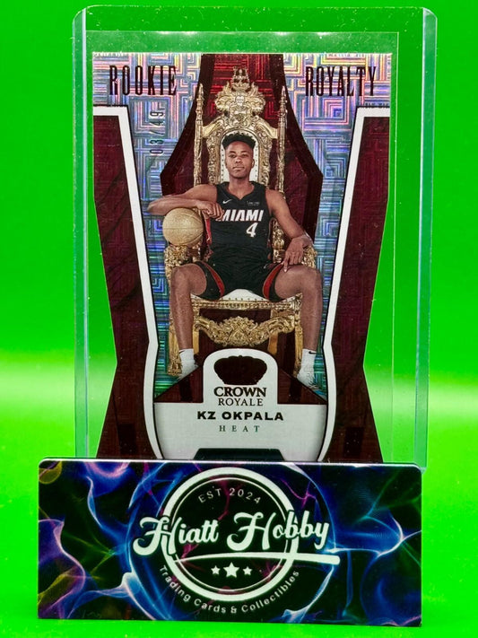 2019 Panini Crown Royale - KZ Okpala #38 - Rookie Royalty - Red Mojo Die-Cut /49