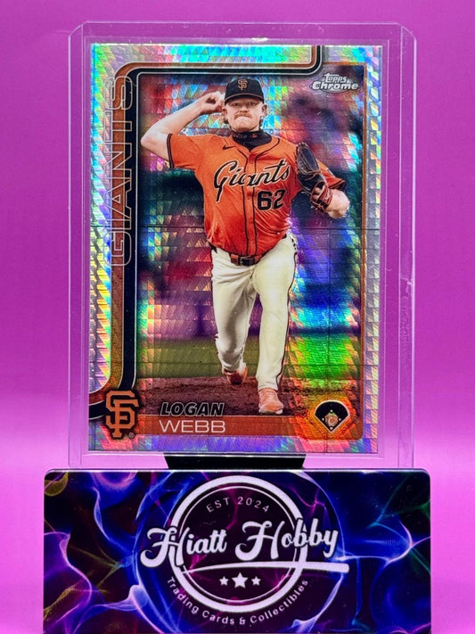 2025 Topps Chrome - Logan Webb #296 - Prism Refractor