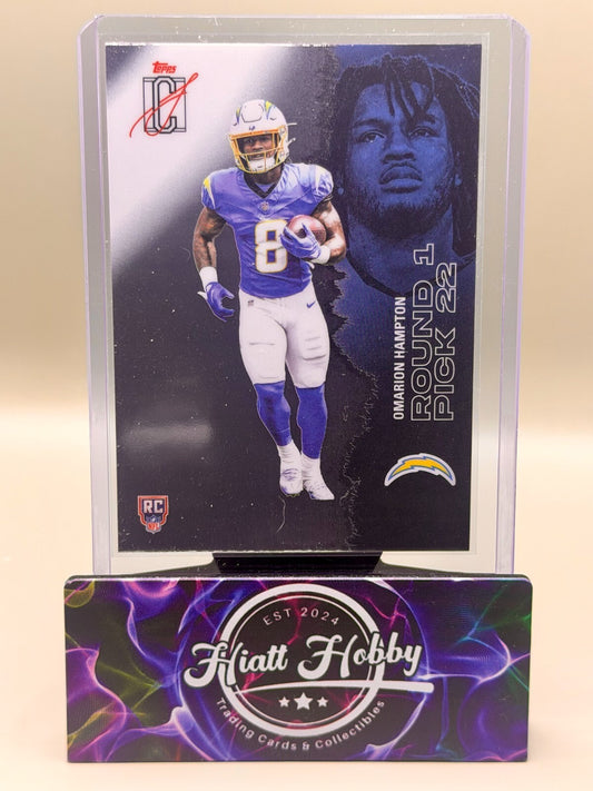 2025 Topps Signature Class Football - #109 Omarion Hampton - Chrome (RC)