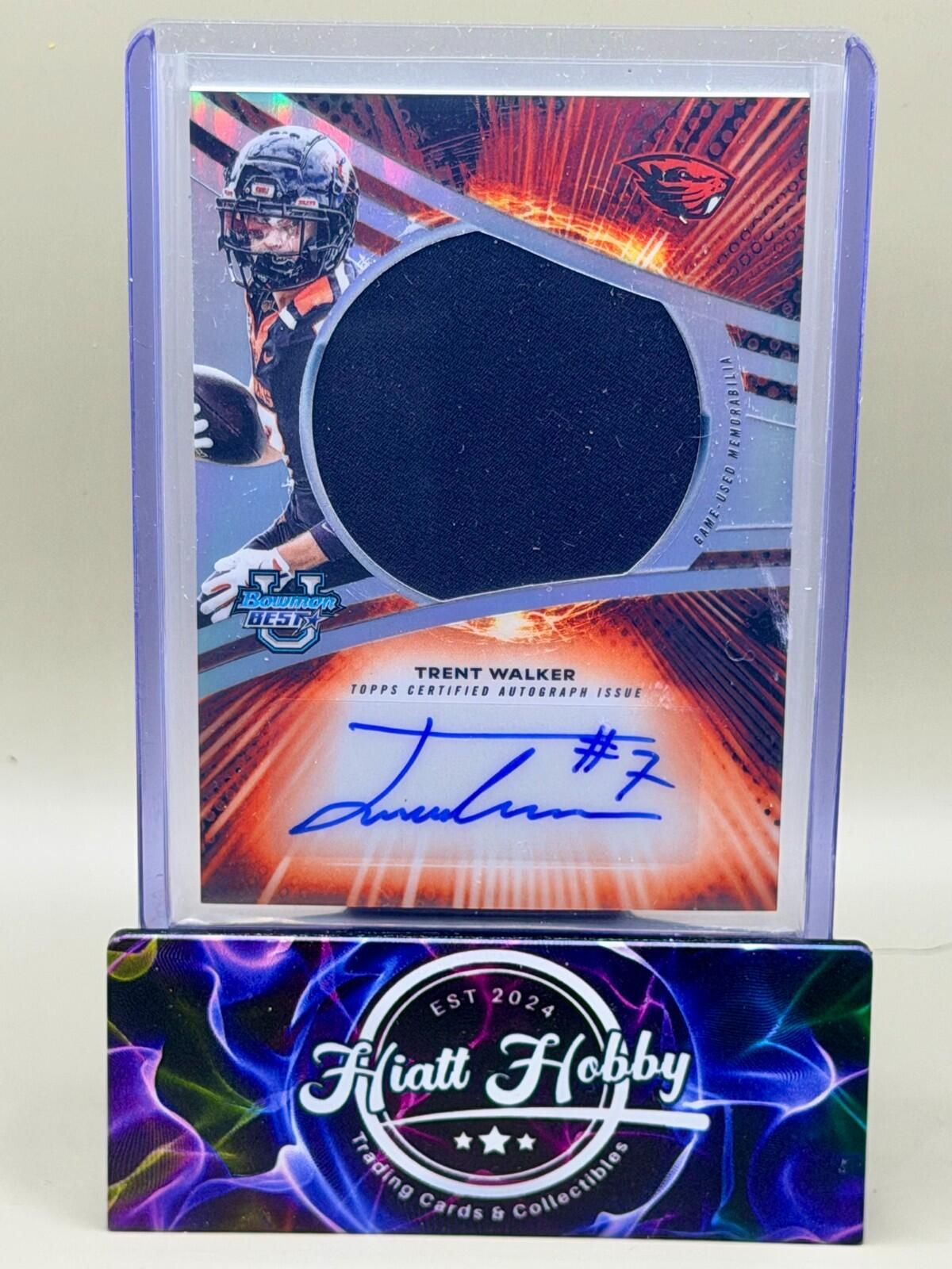 2025 Bowman's Best U - #JRA-TW Trent Walker - Jumbo Relic Auto - Refractor
