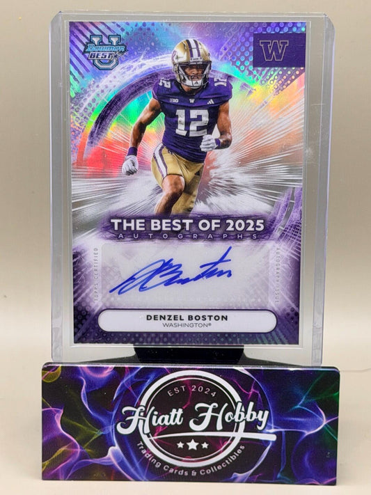 2025 Bowman's Best U - #BOA-DBO Denzel Boston - Refractor Auto