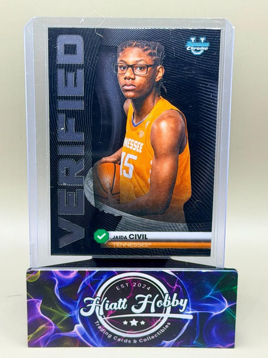 2025-26 Bowman Chrome Basketball - #BV-22 Jaida Civil - Bowman Verified