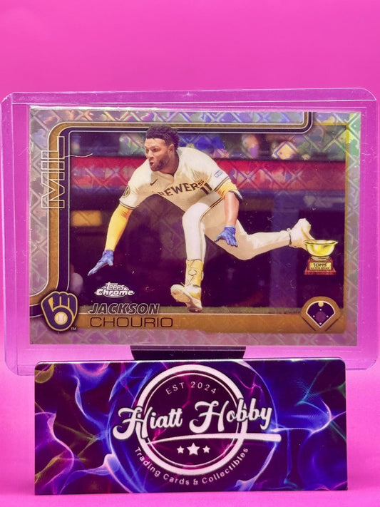 2025 Topps Chrome Logofractor - Jackson Chourio #262