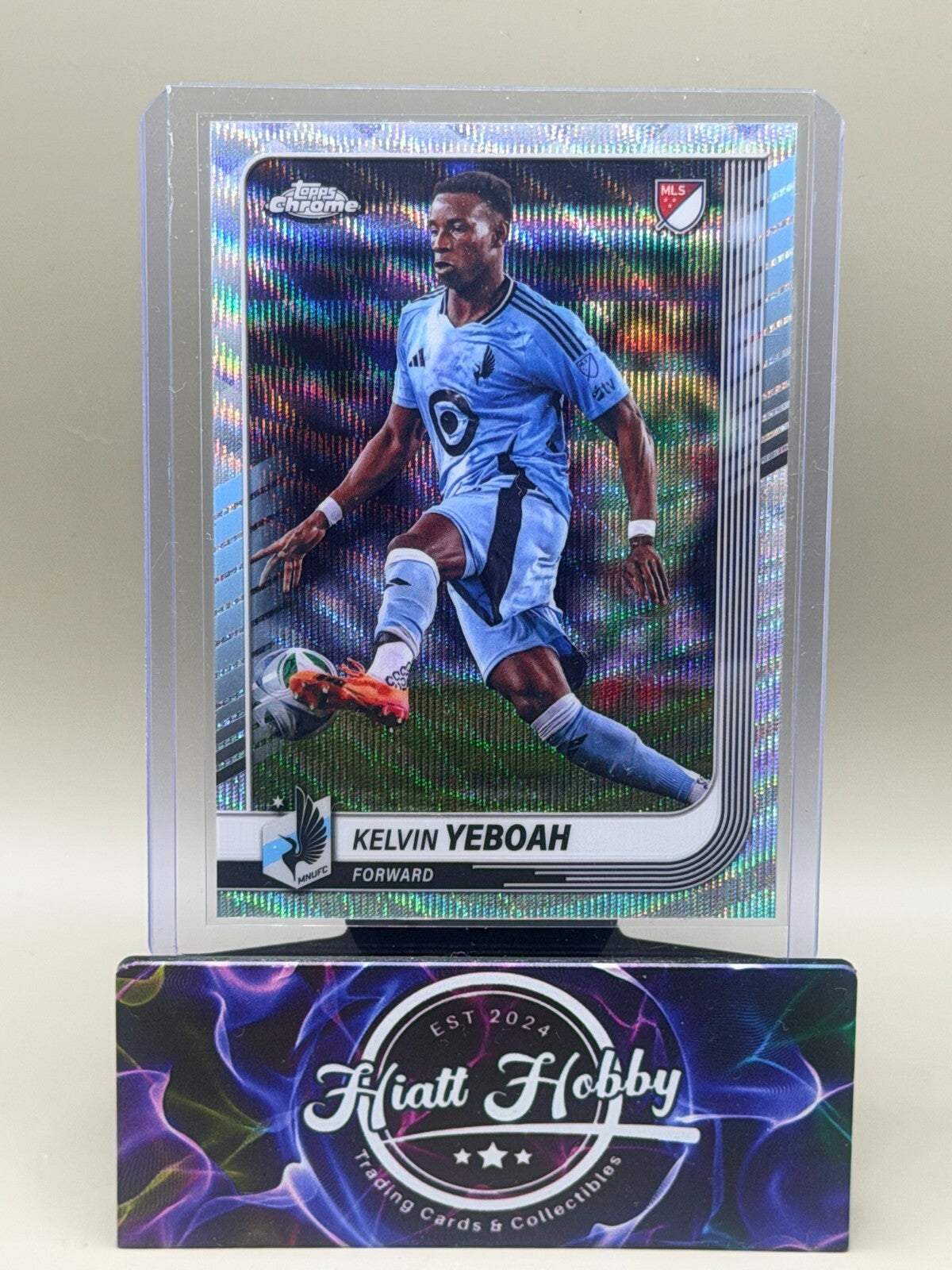 2025 Topps Chrome MLS Soccer - #34 Kelvin Yeboah - Wave Refractor