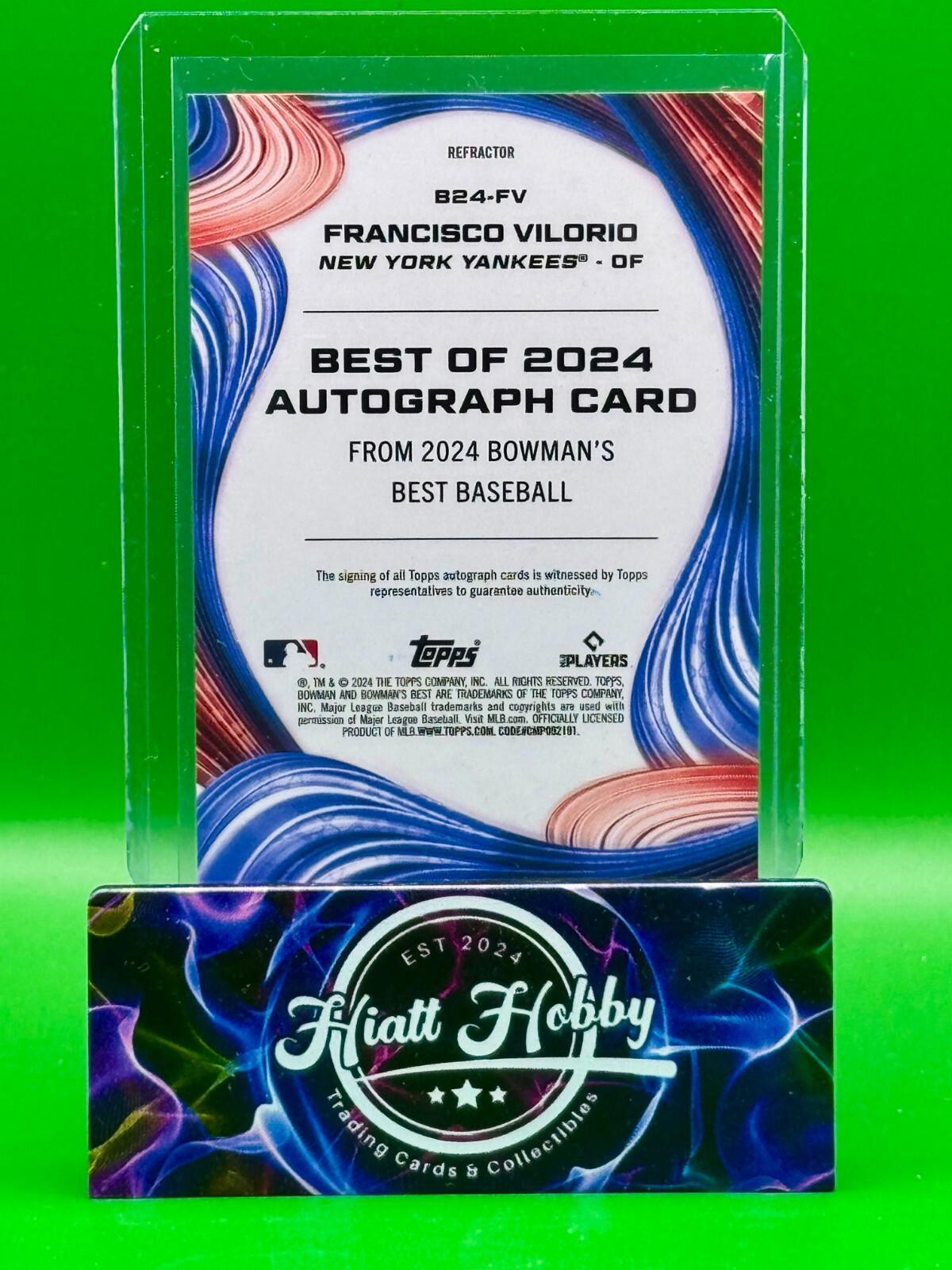 2024 Bowman's Best - Francisco Vilorio #B24-FV - Refractor Auto