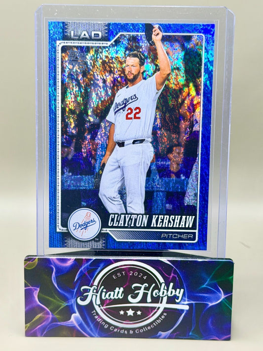 2026 Topps Series 1 - #22 Clayton Kershaw - Blue Holofoil /150
